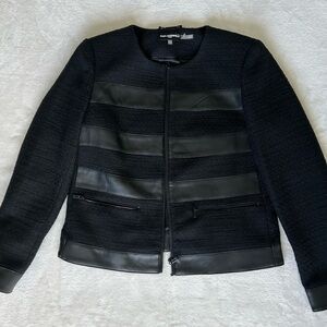 Karl Lagerfeld Black Tweed Jacket